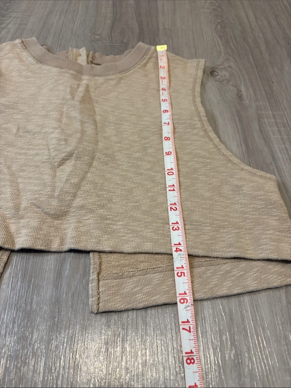 Free People Beach Oatmeal Cropped Tank